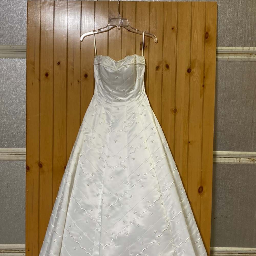 Precious Formals Beautiful White Full length formal.